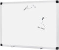 Basics Magnetic Whiteboard/Dry Erase Board, 36 x 48-Inch, Aluminum Frame, Silver/White
