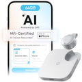 Work AI Voice Recorder by Anker,Wearable Note Taker for Meetings, Transcribe and Summarize (300 Mins/Mo Included, Optional App Upgrades), MFi Certified, 64 GB, 150+ Languages, USB-C Charging
