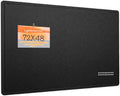 Large Bulletin Board - 120 x 180 cm, Decorative Felt Pin Board for Wall - 6' x 4' Foldable Photo Display Board with Self-Adhesive Tape, Includes 20 Push Pins - Black