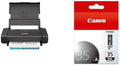 PIXMA TR160 Without Battery+ Genuine PGI-35BK Ink Cartridge, Black, Compatible with PIXMA iP100/iP110, Standard Yield, PGI35