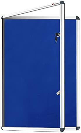 Tamperproof Lockable Noticeboard Class 1 Aluminium Framed 48x36 Inches