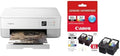 PIXMA TS5320a Wireless Inkjet All-in-One Printer, White + PG-260XL Black/CL-261 Colour High-Yield Ink Value Pack (2 Count)