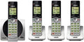 DECT 6.0 Four Handset Cordless Phones with Caller ID, Backlit Keypads and Screens, Full Duplex Handset Speakerphones, Call Block, (Non ITAD Version) Silver/Black - CS6919-4