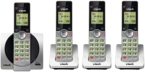 DECT 6.0 Four Handset Cordless Phones with Caller ID, Backlit Keypads and Screens, Full Duplex Handset Speakerphones, Call Block, (Non ITAD Version) Silver/Black - CS6919-4
