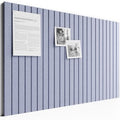Large Cork Board Alternative-36 x24 Felt Bulletin Board Tiles, with 30 Pushpins, 40 Adhesive Tabs, 6-Pack Slat Wall Paneling, Cork Boards for Office Push Pin Board Felt Board-Soft Periwinkle