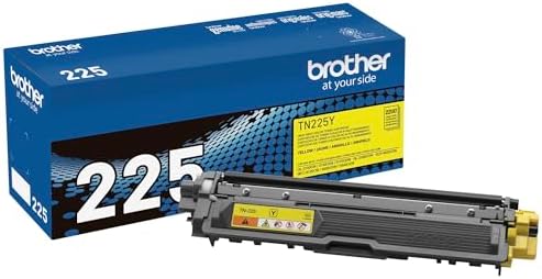 Original TN225Y High-Yield Yellow Toner Cartridge, Higher Yield for Value, Original Toner Replacement cartridges, Toner for Laser Printers HL-3140CW, HL-3170CDW, MFC-9130CW, and More