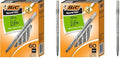 Round Stic Extra Life Long-Lasting Ink and Comfortable Grip Ballpoint Pen, 60-Count in Black Ink (Pack of 2)