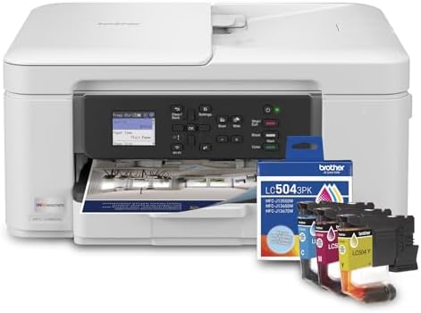 MFCJ1365DW Inkvestment Inkjet Printer and LC5043PKS Standard Yield Colour Inks 3-Pack (C, M, & Y)
