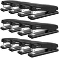 Basics 25-Sheet Capacity, Non-Slip, Office Desk Stapler with 1000 Staples, Black - Pack of 12