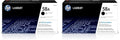 58A (CF258A) Black Original Toner Cartridge (Pack of 2)