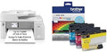 MFCJ5855DW Inkvestment Inkjet Printer and LC406KS Standard Yield Colour Inks 3-Pack (C, M, & Y)