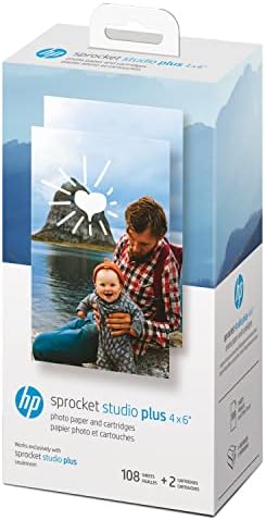 Sprocket 2x3 Premium Zink Sticky Photo Paper Compatible with Sprocket Photo Printers -Bundle Zink Paper, Photo Album and Sticker Sets.