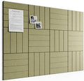 Large Felt Bulletin Board 48" x 36" Cork Board Alternative-12 Pack with 70 Safe Removable Adhesive Tabs, Cork Boards for Walls Cork Board for Home Office Classroom Pin Board (Olive Green)
