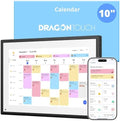 10.1" Digital Calendar Chore Chart, 1080P Full HD Interactive Touchscreen, 2026 Electronic Calendar Desk Mountable for Seamless Scheduling, Calendrier numerique Black