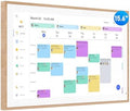 Digital Calendar, 15.6 Inch Wall Planner Electronic Calendar & Chore Chart, Smart Touchscreen Interactive Display for Family Schedules, Great for Organizing Your Routines, Wall & Desk Mountable (Teak Wood, 15.6 Inch)