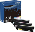 Original TN431 3PK Standard Yield Colour Toner Cartridge Value Pack (3), Toner Replacement cartridges, Cyan/Magenta/Yellow, for Laser Printers HL-L8360CDW, MFC-L8610CDW, and More