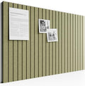 Large Felt Bulletin Board 48" x 36" Cork Board Alternative - 6 Pack with 40 Safe Removable Adhesive Tabs, Cork Boards for Walls Cork Board for Home Office Classroom Pin Board (Olive Green)