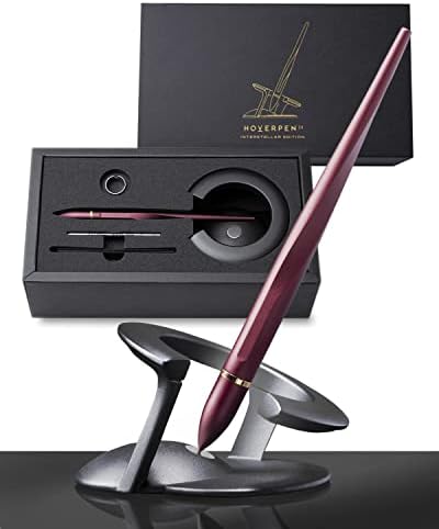Hoverpen Interstellar Edition - Luxury Pen Made With Aerospace Alloys, Unique Aesthetic, Free Spinning Executive Pen, Desk Decor, Best Boss Gifts (Mars Magma, 18K-Gold)