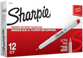 Permanent Markers, Ultra Fine Point, Red, 12 Count