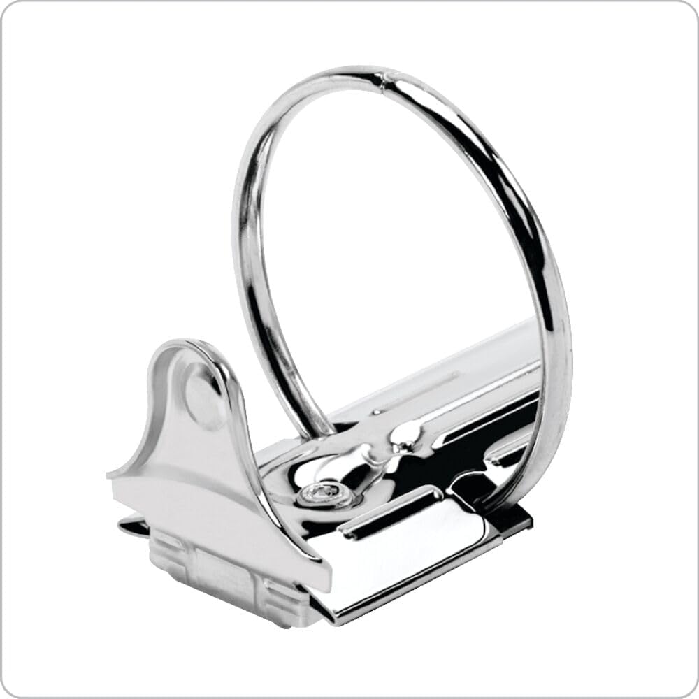 Economy 3-Ring Binders, 2", Round Rings, Holds 475 Sheets, ClearVue Presentation View, Non-Stick, Black, Carton of 12 (90640)
