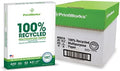 100% Recycled Printer Paper 8.5" x 11" White - 20 lb Copy & Multipurpose Computer Paper - 6 Packs, 2400 Sheets - Made in The USA - 92 Bright - Printer & Copier Compatible (00018C)