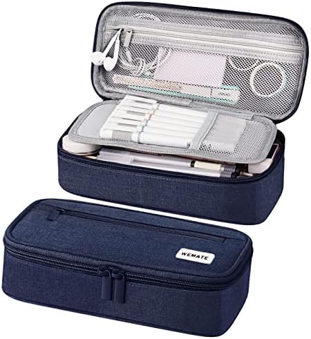 Large Pencil Case, Big Capacity Pencil Pouch Stationery Pen Bag, Storage High Capacity Bag Pouch Holder Box Organizer, Marker Pen Case for Women & Men