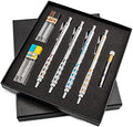 Arts GraphGear 1000 Premium Mechanical Drafting Pencil Set, Rectractable, For Students, Architects, Engineers, Artists, 4 Assorted Mechancical Pencils and Leads, Refill Erasers, Box Set
