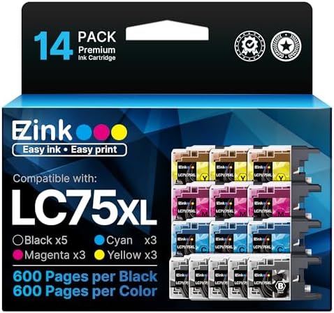 Genuine LC406XLMS High-Yield Ink Cartridge, Magenta | Prints up to 5,000 pages, Compatible with MFC-J4335DW, MFC-J4335DWXL, MFC-J4345DWXL, MFC-J4535DW, and MFC-J4535DWXL.