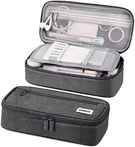 Large Pencil Case, Big Capacity Pencil Pouch Stationery Pen Bag, Storage High Capacity Bag Pouch Holder Box Organizer, Marker Pen Case for Women & Men