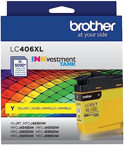 Genuine LC406XLYS High-Yield Yellow Ink Cartridge