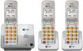 DECT 6.0 3 Cordless Phones with Caller ID, Handset Speakerphones, White and Grey