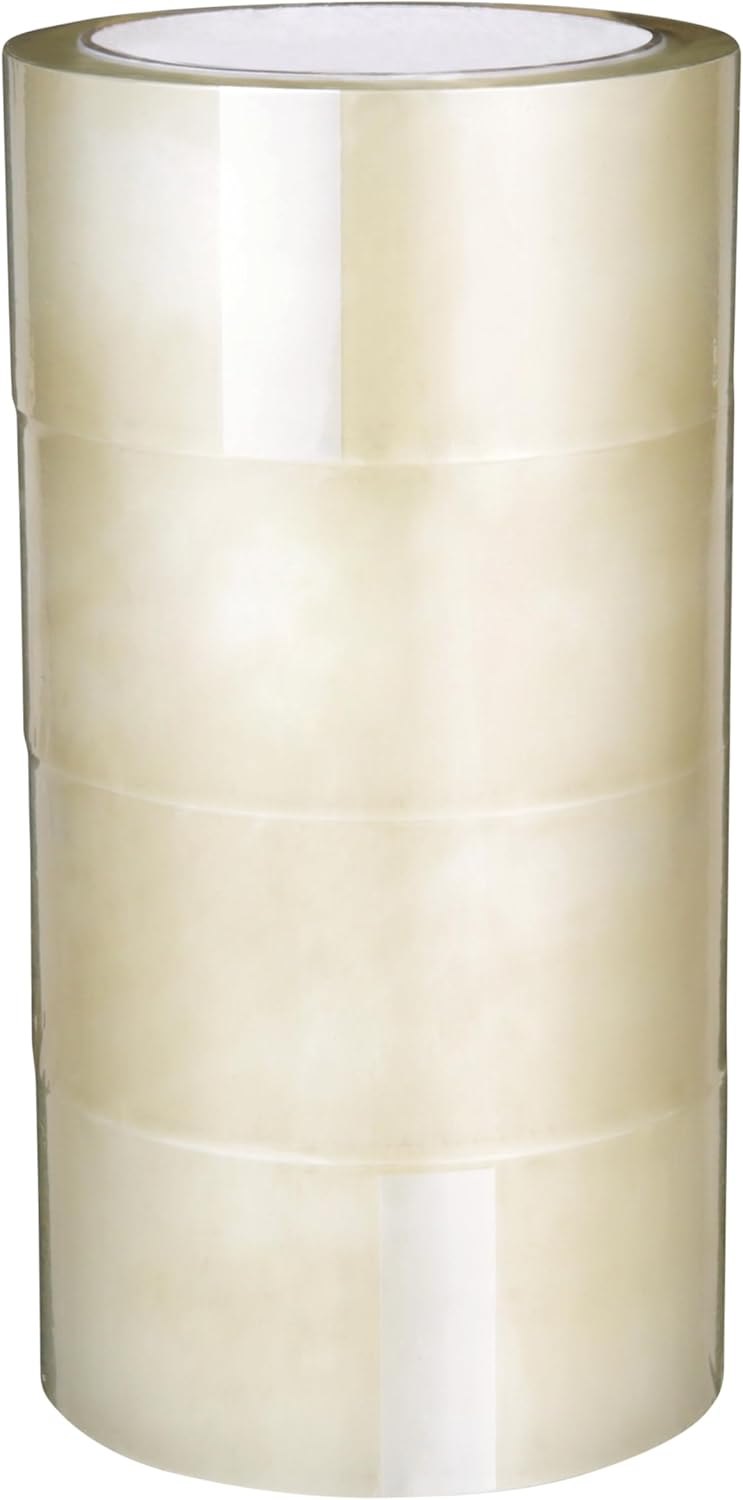 Shipping and Packaging Tape, 48 mm X 50 m, 4-Pack, Packing Tape for Moving and Storage