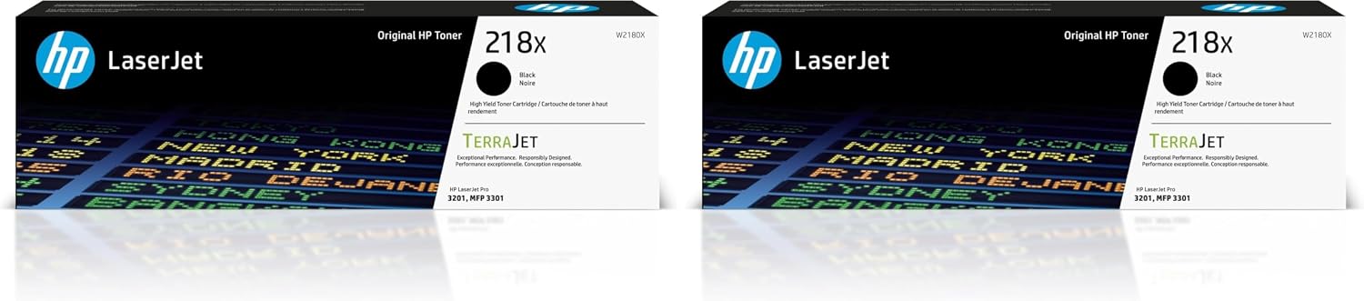 218X Original LaserJet Toner Cartridge - High Yield - Black (Pack of 2)