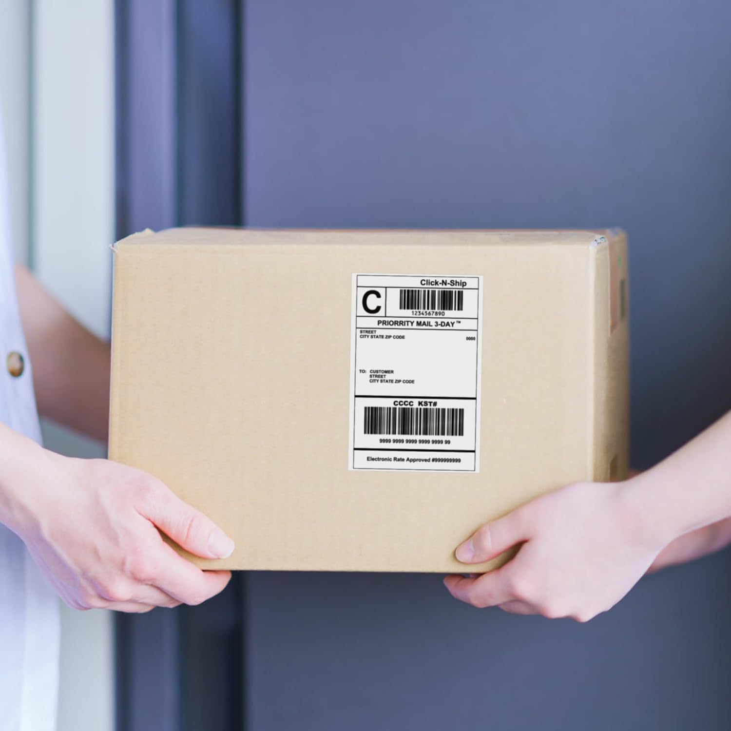 4x6 in Thermal Labels, 16 Rolls of 450 Shipping Labels, 7200 Pcs 101.5x152.4mm Thermal Printer Labels for Address, Mailing, Boxes, Packages, Compatible with Zebra & Rollo Printer
