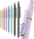8-Pack Gel Pens, 0.5mm Black Ink Pens Fine Point Smudge-Proof & Fast-Drying, Smooth Ink Retractable Pen for Left Handed School Office Supplies