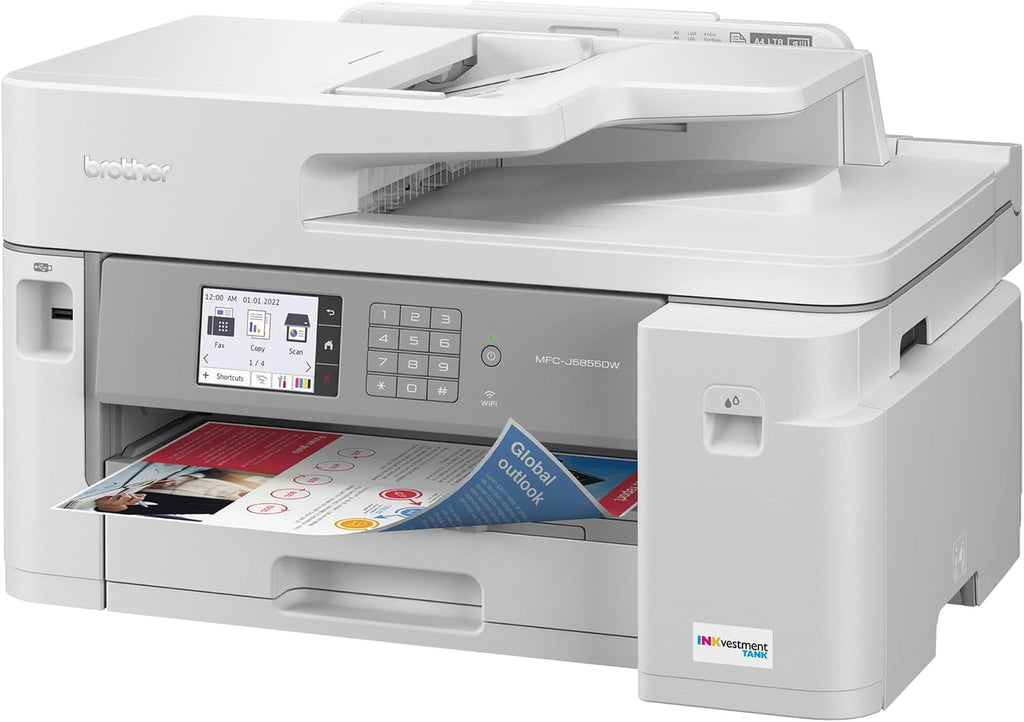 MFCJ5855DW Inkvestment Inkjet Printer and LC406BKS Black Standard Yield Ink