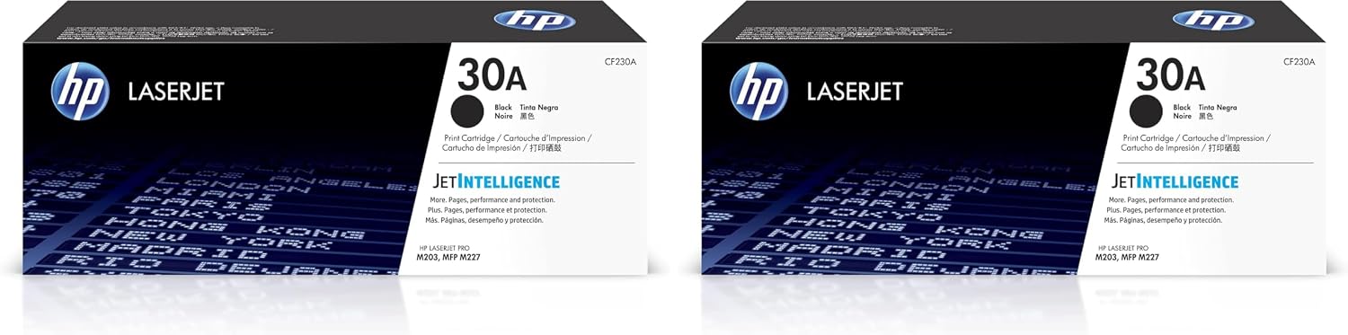 30A (CF230A) Black Original Toner Cartridge (Pack of 2)