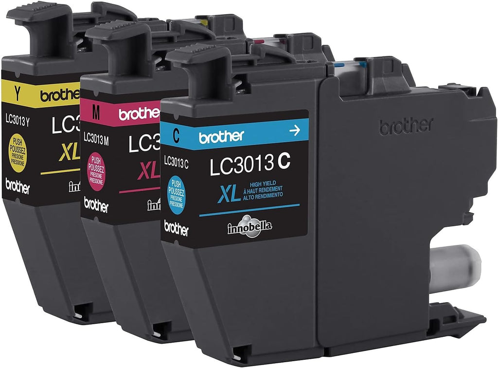 Genuine LC30133PKS High-Yield Colour Ink Cartridge Value Pack (3), Original Ink Replacement cartridges, Cyan/Magenta/Yellow, Ink for Inkjet Printers MFC-J491DW, MFC-J497DW, MFC-J690DW