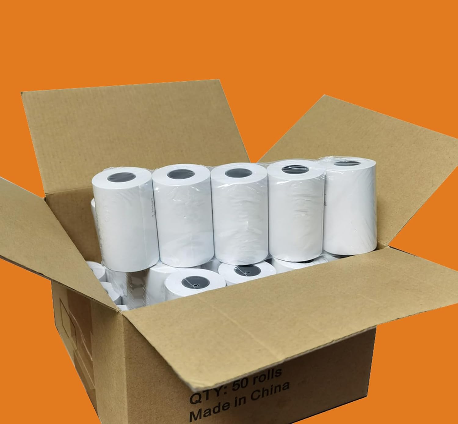 5 Rolls 3 1/8 x 230ft Thermal Paper Receipt Rolls Cash Register POS Paper fits Credit Card Terminals, 80mm Thermal Receipt Paper