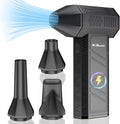 Compressed Air Duster, 180000RPM Electric Turbo Fan | Rechargeable Cordless Air Blower with 3 Speeds, Brushless Motor, Keyboard, Gaming PC & Electronics Cleaner