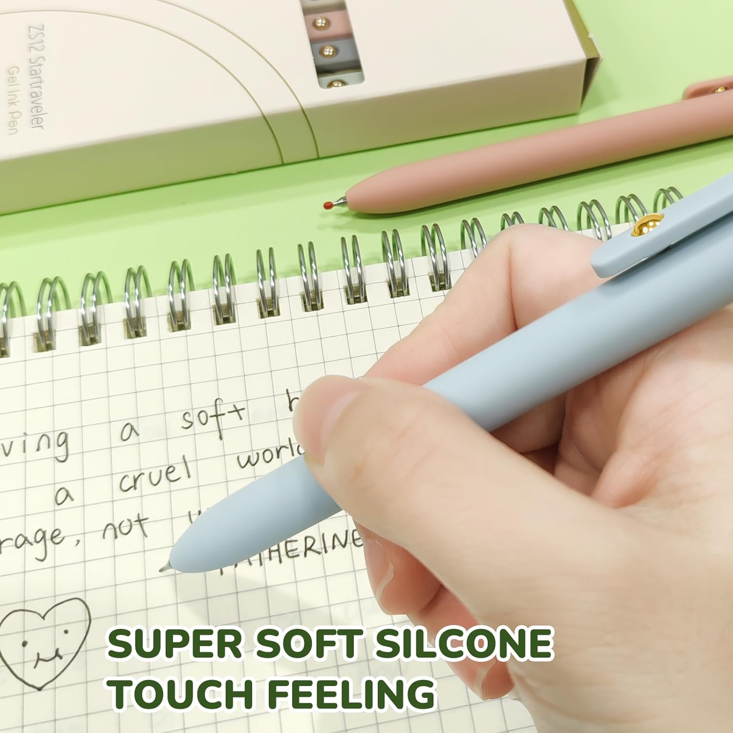Gel Pens, 12 Pcs Black Ink Pens for Women, 0.5mm Fine Point Smooth Writing Pens, High-End Retractable Pens for Journaling and Note-Taking (12pcs)