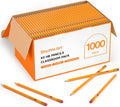 Wood-Cased #2 HB Pencils, 1000 Pack Sharpened Yellow Pencils with Erasers, Bulk Pack Graphite Pencils for School and Teacher Supplies, Writing, Drawing and Sketching