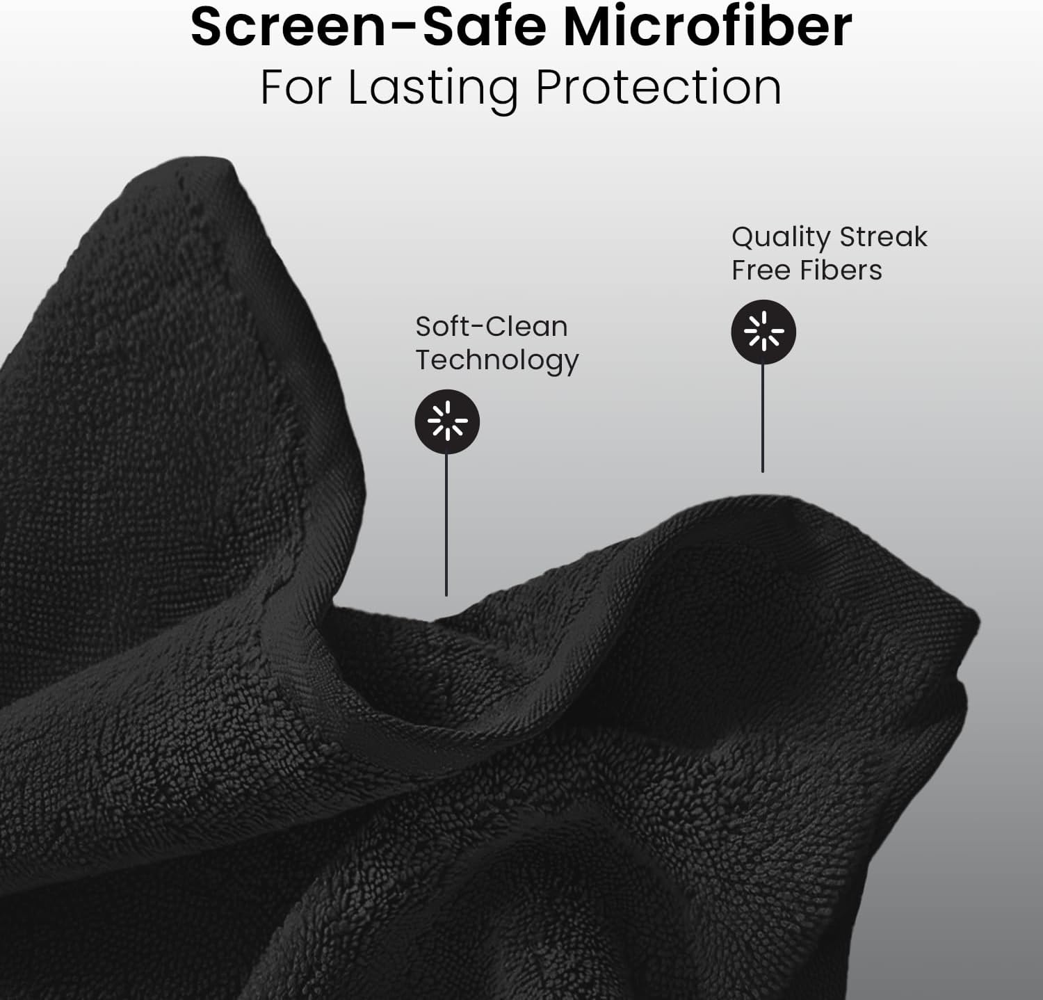 ? Screen Cleaner Spray Kit (Streak-Free) TV Screen Cleaner for Smart TV, LCD, LED, OLED | Computer Spray and Wipe Microfiber Cloth for Monitor, Laptop, iPad, Car & More - 1 Pack