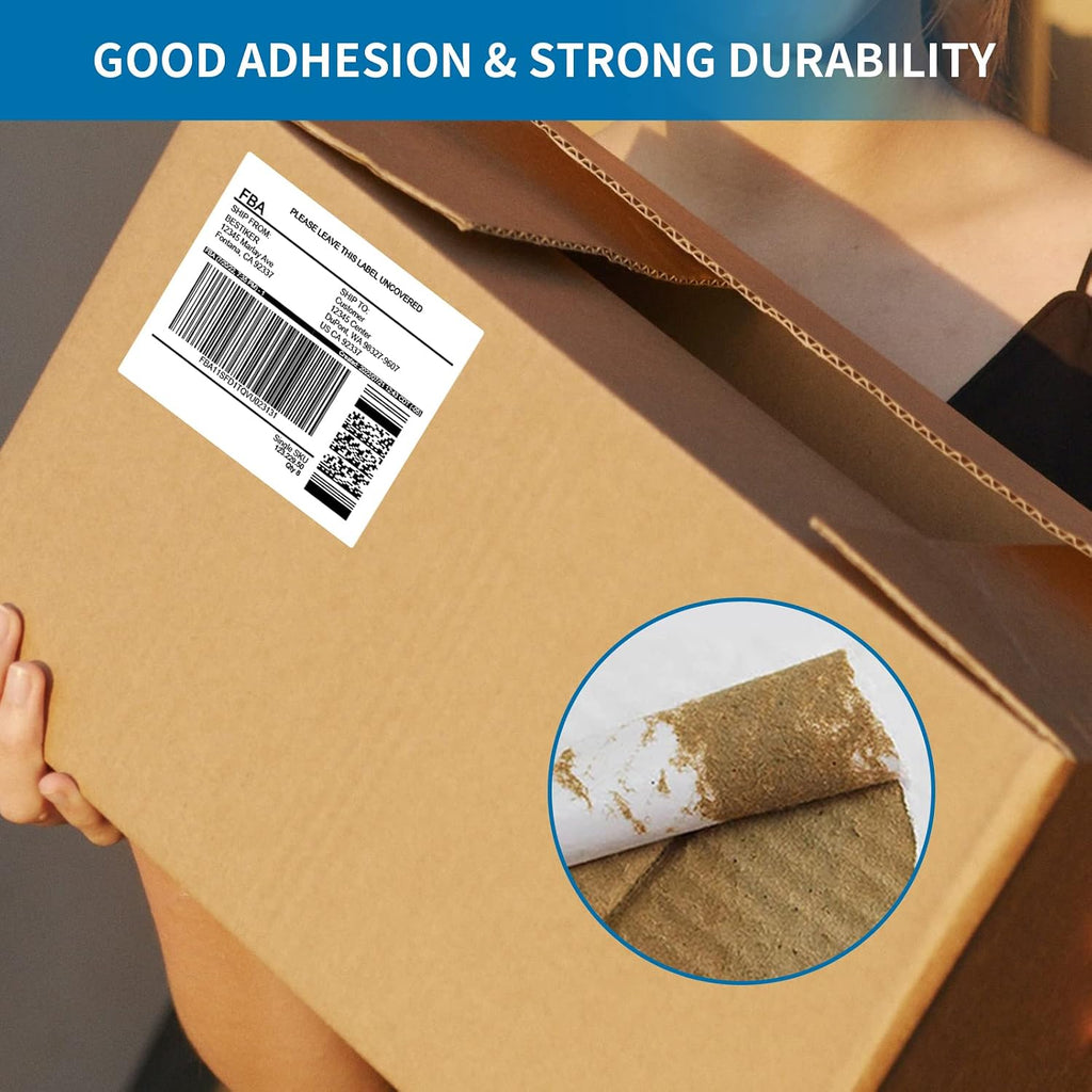 2” x 4” Shipping Labels 5000 Address Labels Printable, White Sticker Label Sheets for Laser Inkjet Printers (10 Labels/Sheet, 500 Sheets)