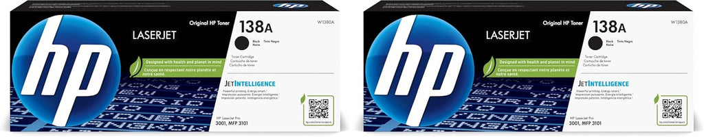 138A LaserJet Toner Cartridge - Original Yield - Black (Pack of 2)