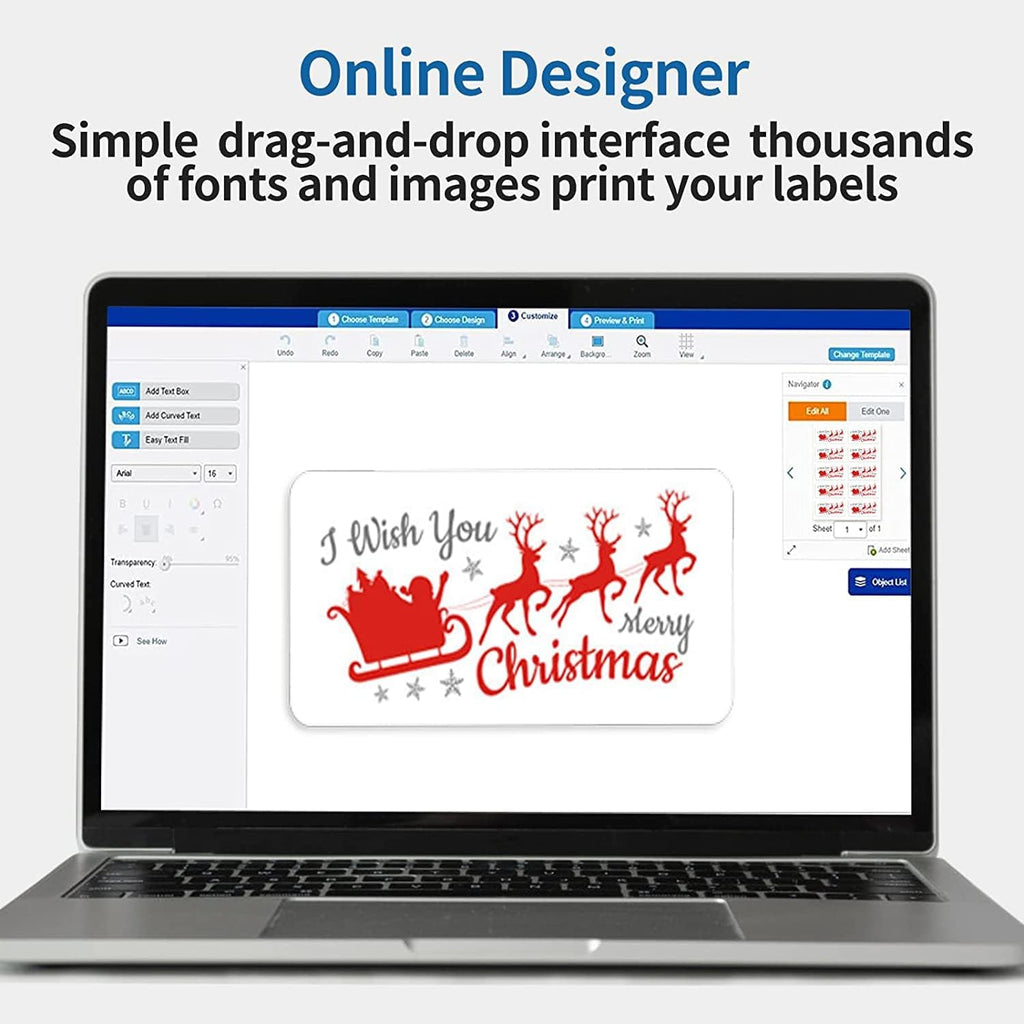 2” x 4” Shipping Labels 5000 Address Labels Printable, White Sticker Label Sheets for Laser Inkjet Printers (10 Labels/Sheet, 500 Sheets)