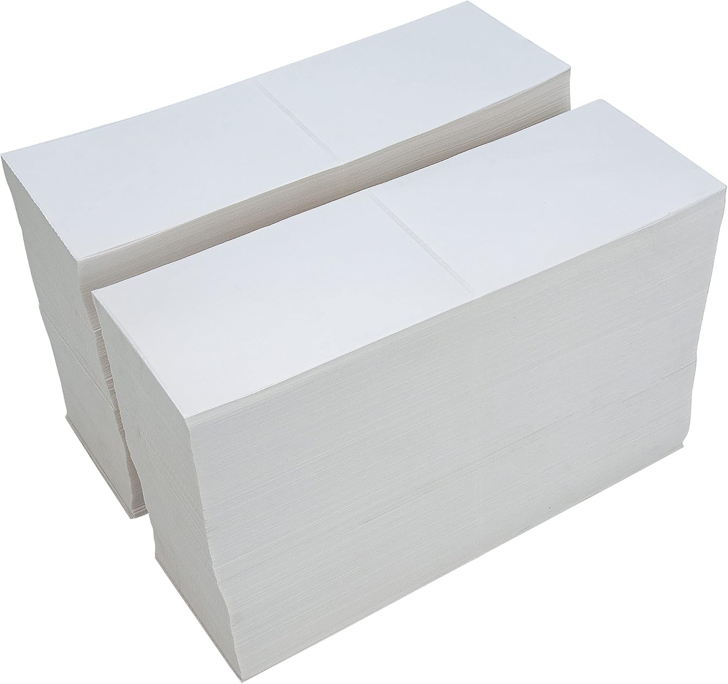 6000 Fanfold 4" x 6" Direct Thermal Shipping Labels, with Perforated Line for Thermal Printers - Compatible with Zebra & Rollo Printer