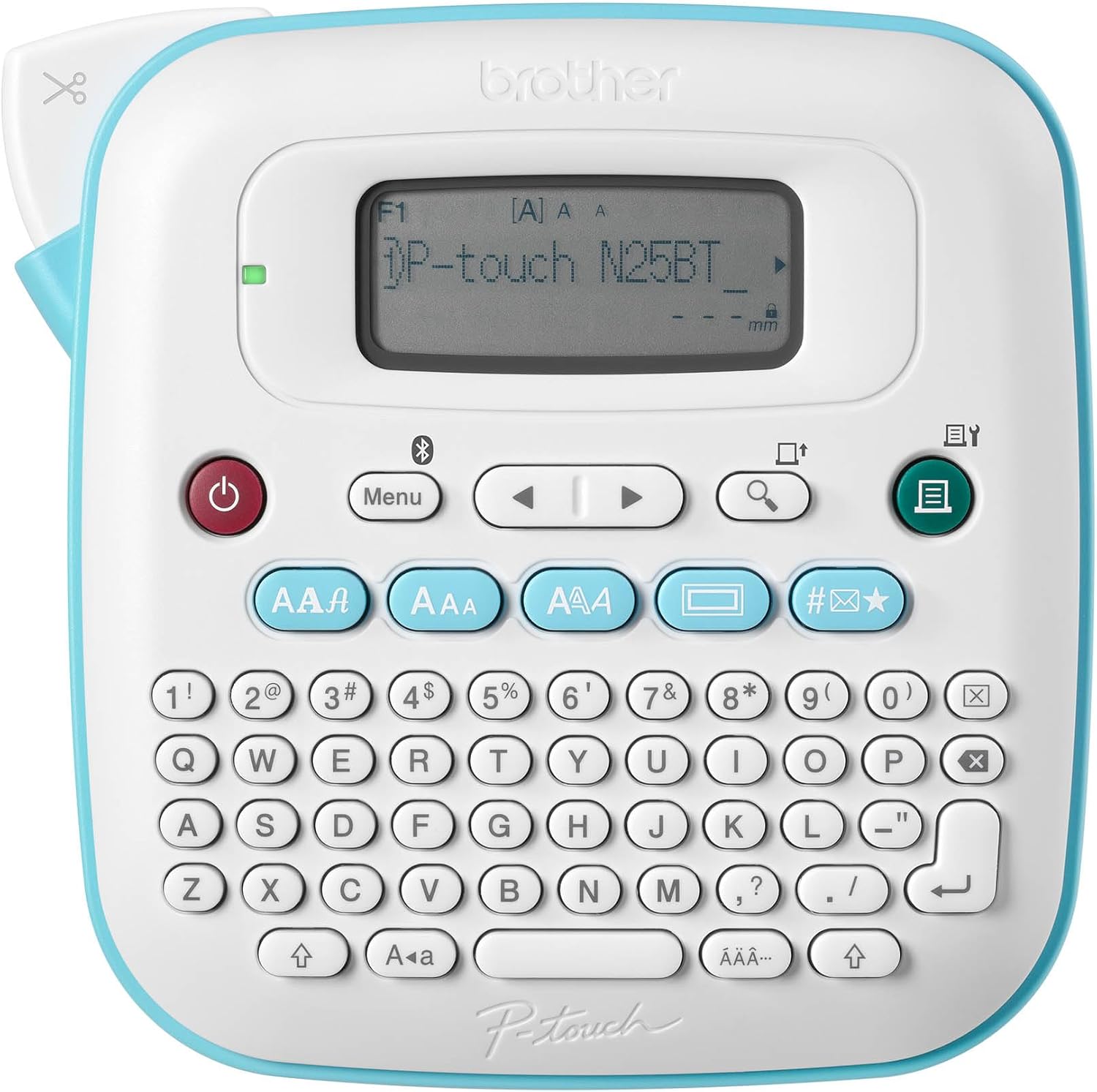 P-Touch PT-N25BT Personal Connected Label Maker Machine with Btag Tape, Portable Bluetooth Label Printer, Easy to Use, Multiple Font Styles, User-Friendly for Organizing, Office and Home