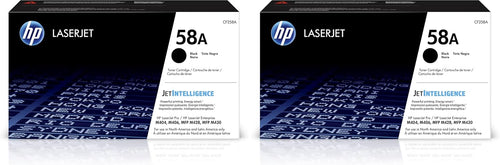 58A (CF258A) Black Original Toner Cartridge (Pack of 2)