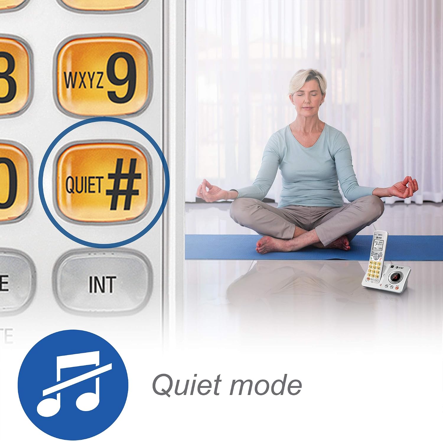 DECT 6.0 3 Cordless Phones with Caller ID, Handset Speakerphones, White and Grey